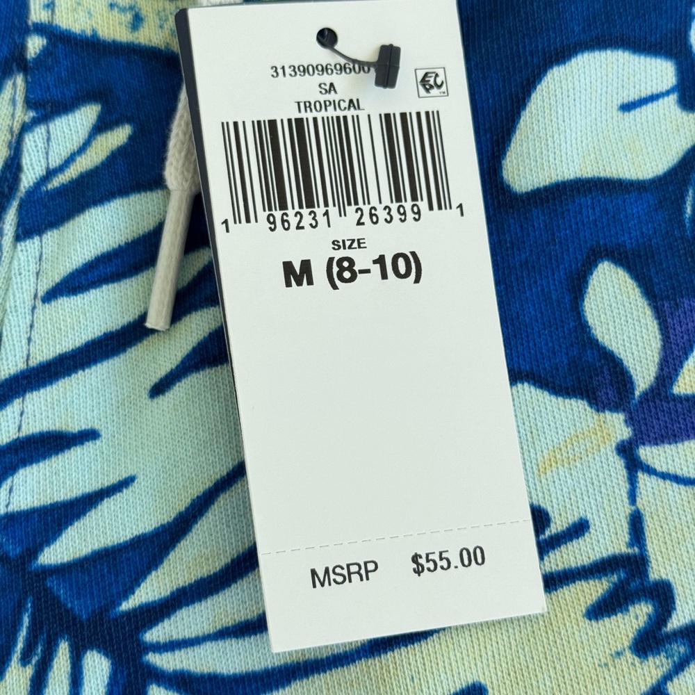 Polo Ralph Lauren Girls Tropical Print Spa Terry Shorts Blue Size M (8-10) NWT - Picture 4 of 8